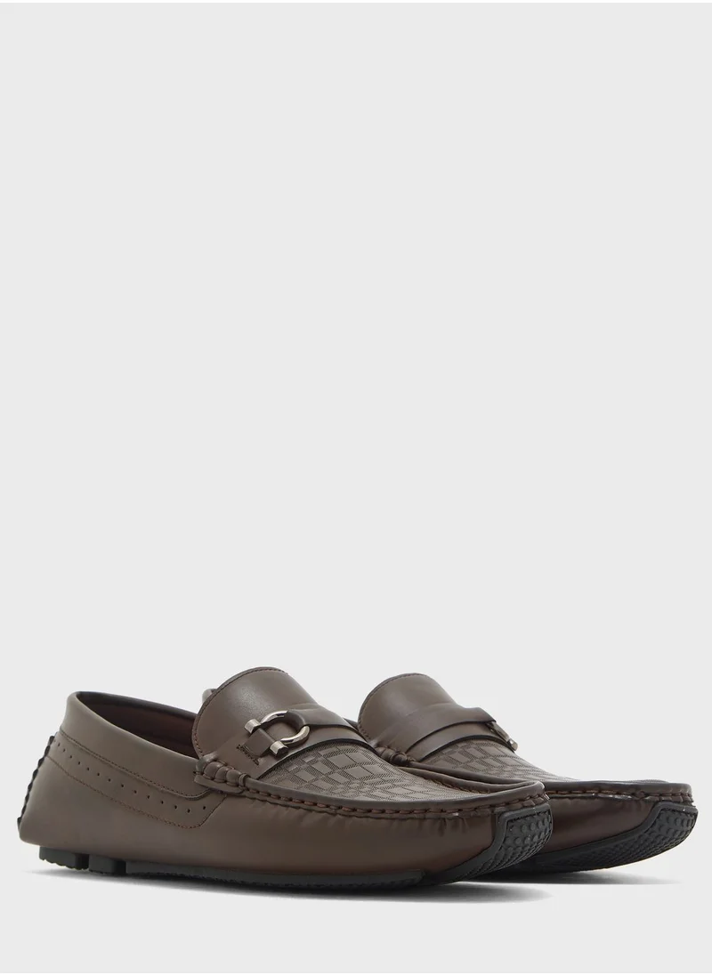 Robert Wood Faux Leather Driver Loafers