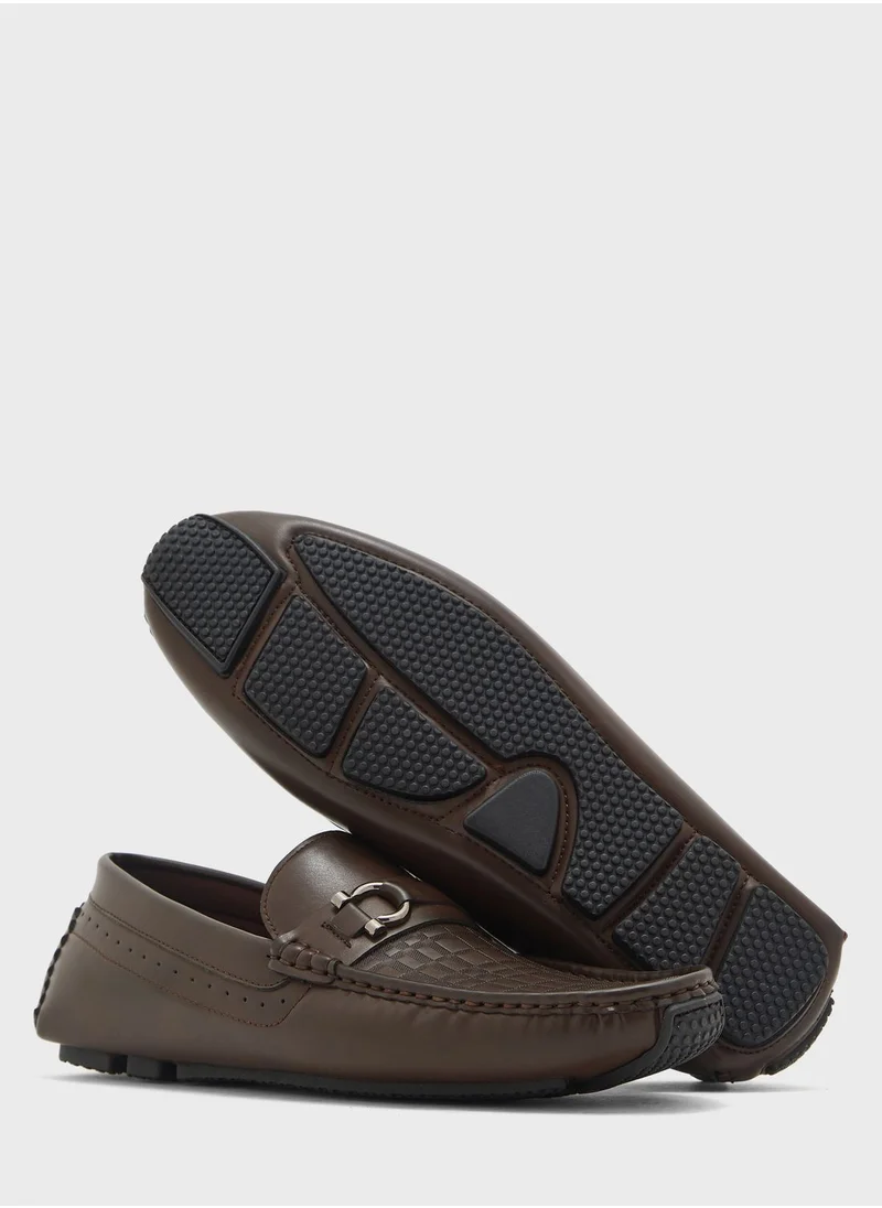 Robert Wood Faux Leather Driver Loafers