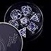 RULE DICE RULE DND Dice Set Metal Blue Solid Weighted DD Dungeons Dragons Polyhedral D20 D4 D12 D10 D D8 D6 with Gift Box - Image 4