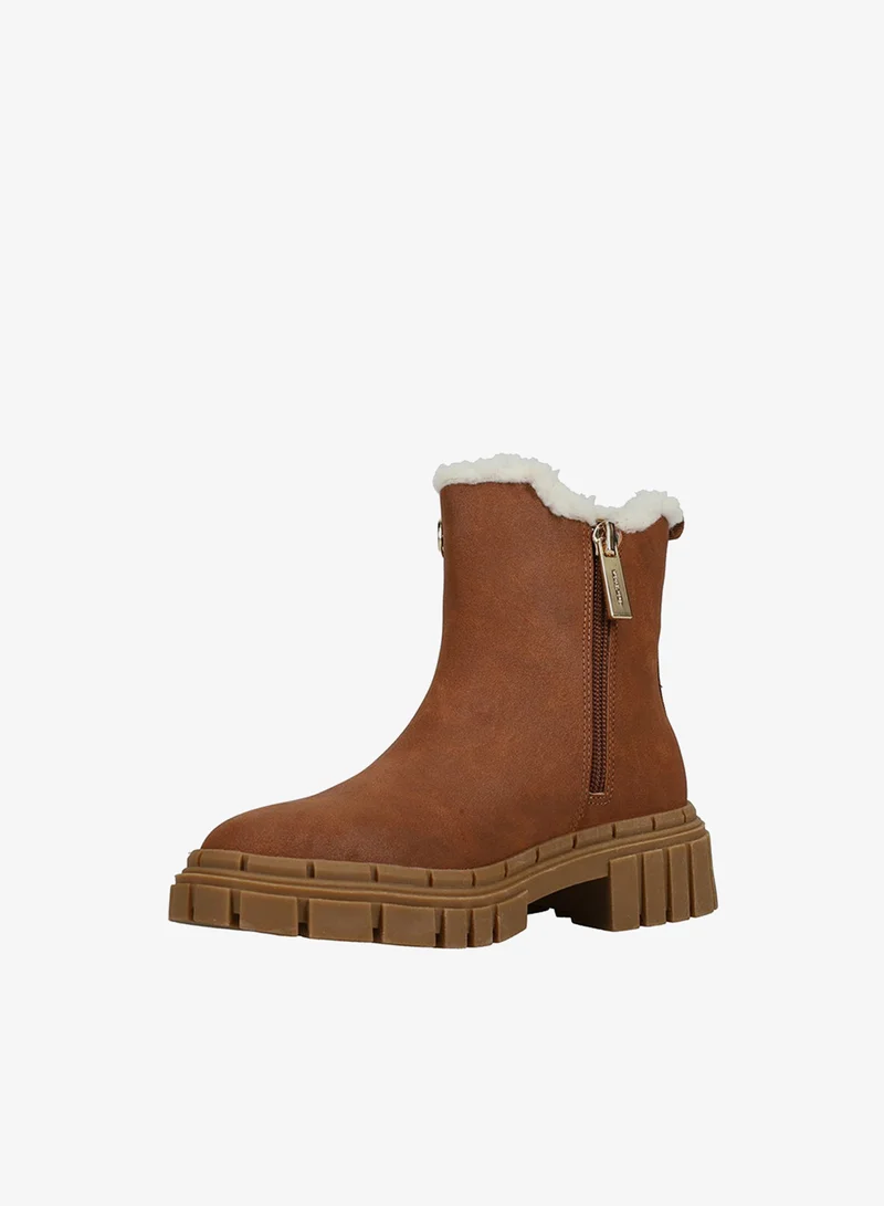Michael Kors Sherpa Detail Chunky Chelsea Boots