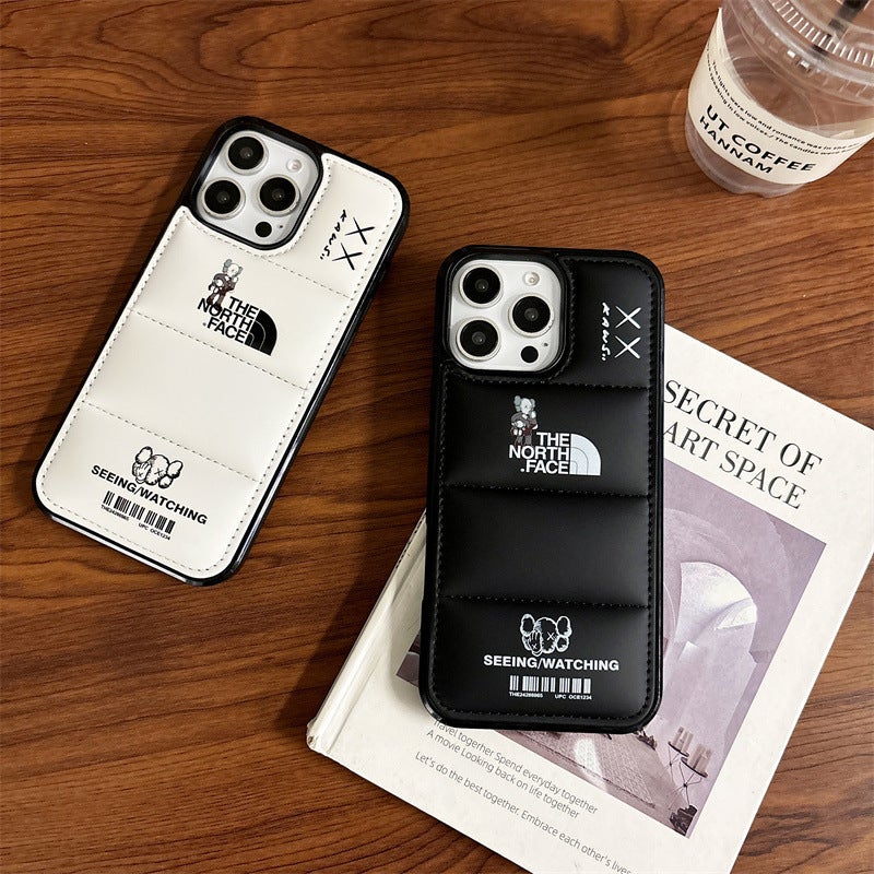 Fashionable Shockproof PC Phone Case for iPhone 16/15/14 etc., Black - Image 1