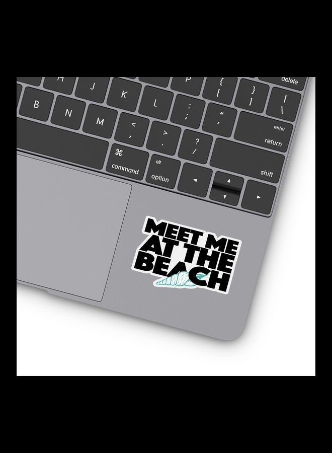 RKN Beach Meet Vinyl Stickers For Laptop 3inch - Image 1