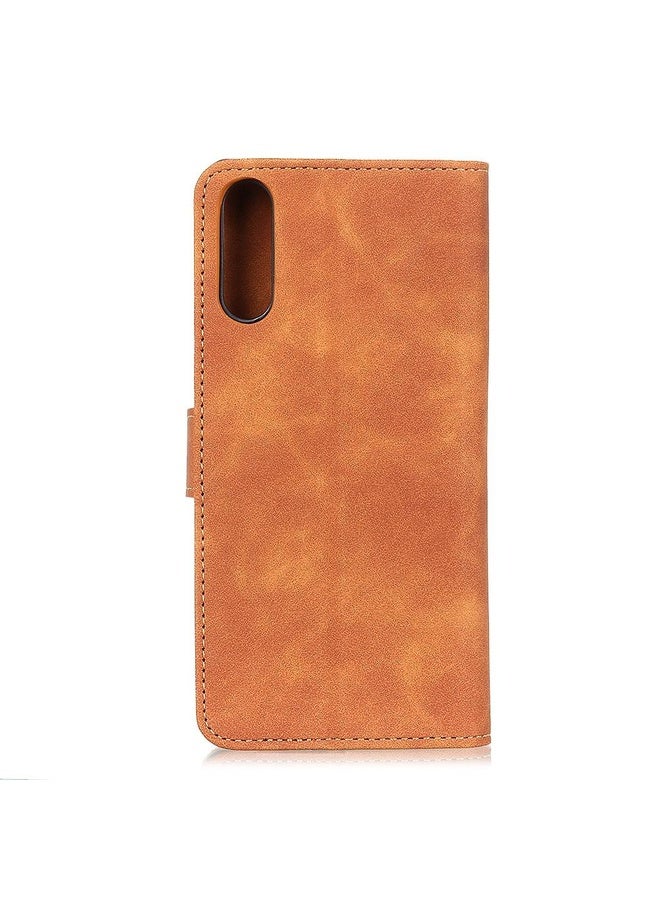 HuHa For Sony Xperia Ace II KHAZNEH Retro Texture PU + TPU Horizontal Flip Leather Case with Holder & Card Slots & Wallet(Brown)  - Image 3