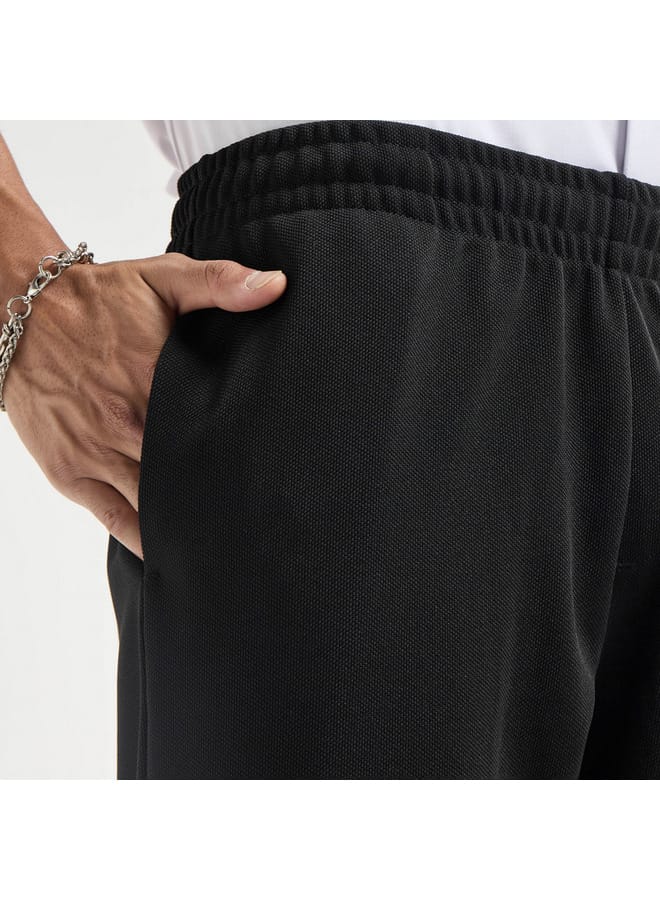 Splash FAV Textured Regular Fit Pants with Flexi Waist and Pockets  - Image 4