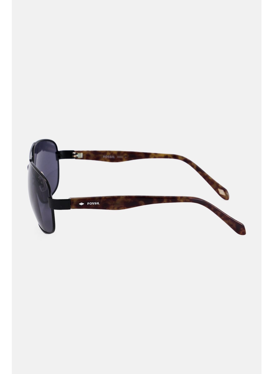 FOSSIL - Men FM108 Aviator Sunglasses, Black - Image 1
