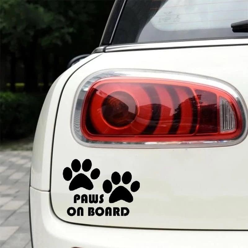 MAKTEM Paws on Board Car Vinyl Sticker - Image 4