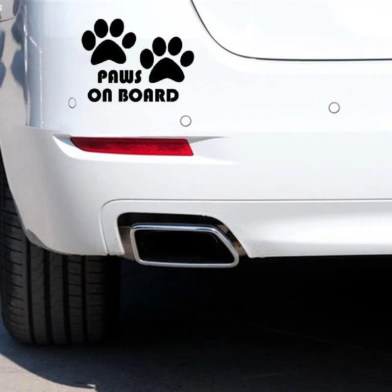 MAKTEM Paws on Board Car Vinyl Sticker - Image 3
