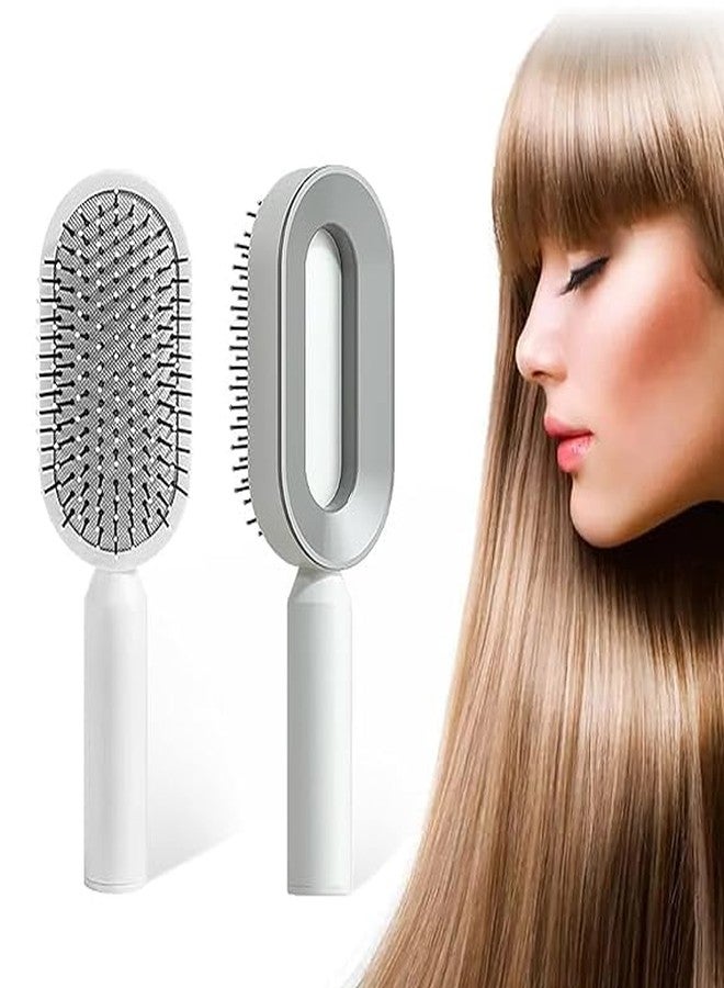 WISHBONE CUSHION COMB Durable Massage Comb Hairbrush for Scalp Massage and Custom Bristles - Lightweight Air Cushion Massage Brush for Scalp Massage - Image 1
