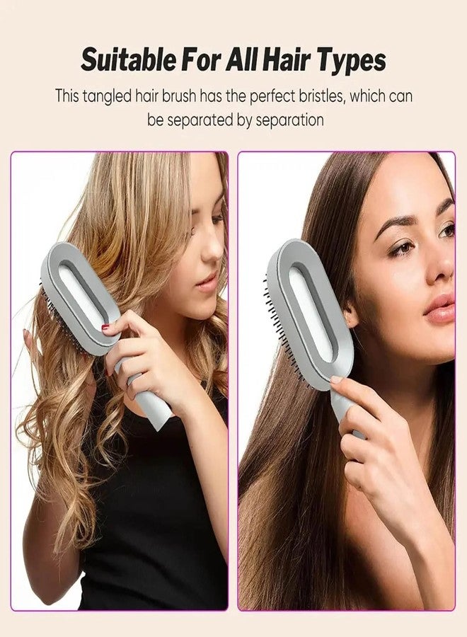 WISHBONE CUSHION COMB Durable Massage Comb Hairbrush for Scalp Massage and Custom Bristles - Lightweight Air Cushion Massage Brush for Scalp Massage - Image 5