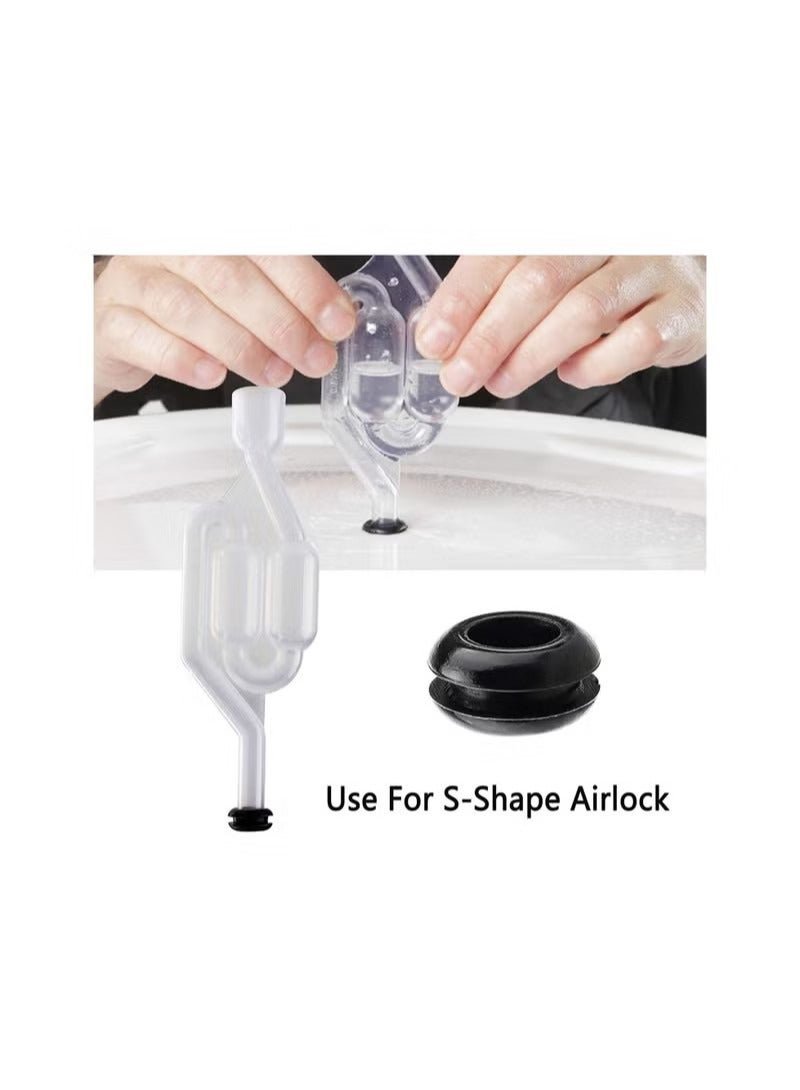 20-Piece Airlock Grommet, Fermenter Lid Silicone for Homebrewing - Image 3