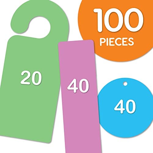 FreshCut Crafts DIY Craft Cutouts 100 PCS Blank Bookmarks, Door Hangers, Gift Tags, Happy Colors, US Made Card Stock Punch Out Paper Craft Cutouts - Image 4