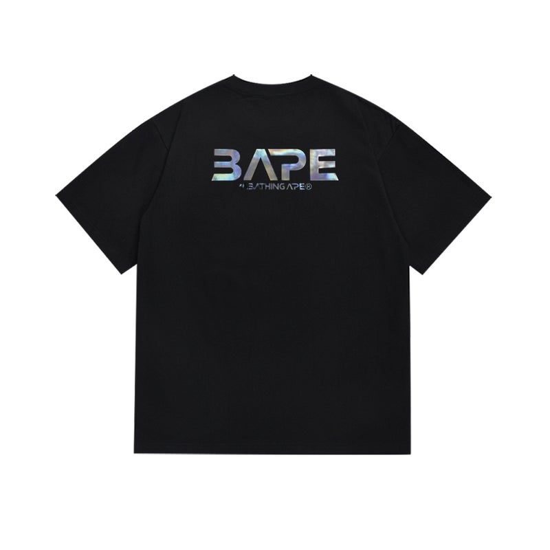 بايب تي شيرت رياضي قصير الأكمام مموه مشترك بين BAPE وميامي الدولي للجنسين - موضة الشارع العصرية - Image 1
