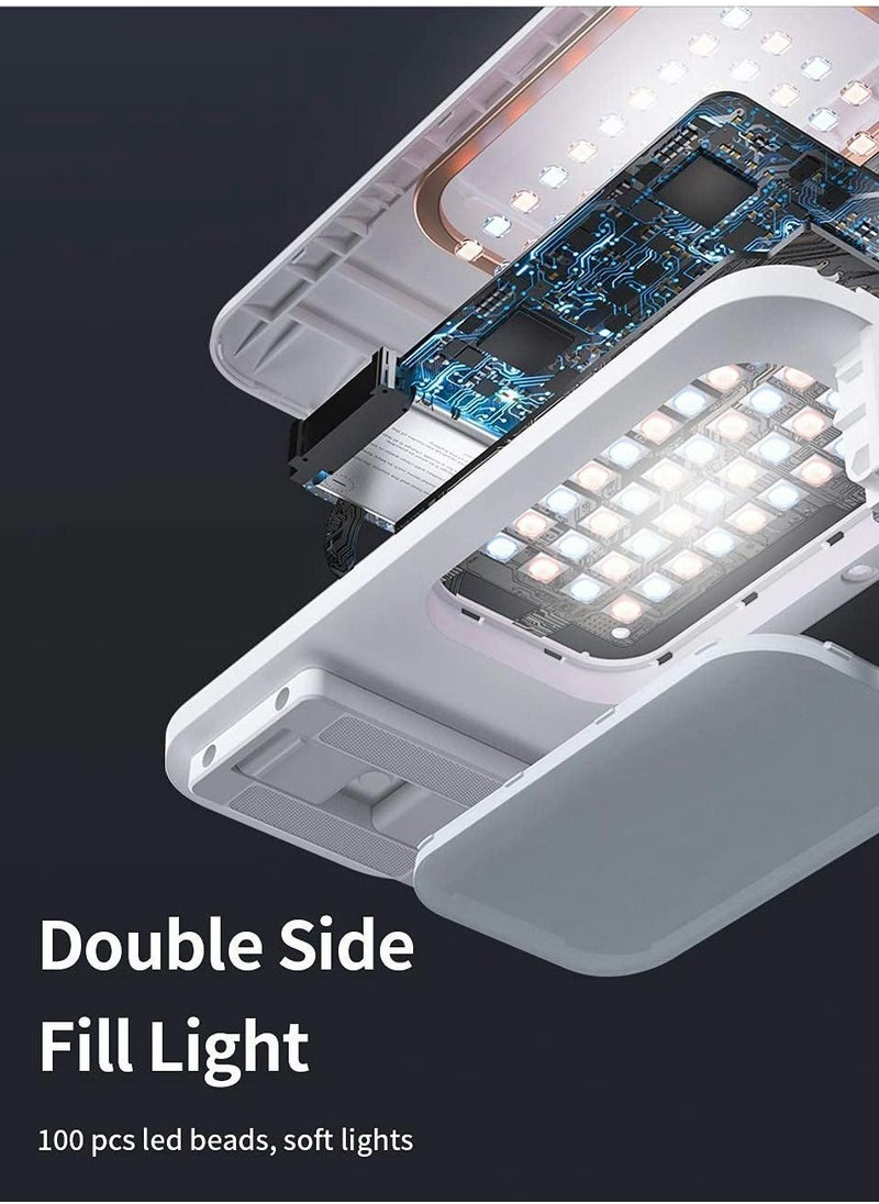 Y&D - Selfie Stand Extension 360° Swivel with Phone Holder, Height and Angle Adjustable Brightness LED Light for Audio Video Recording - Image 1