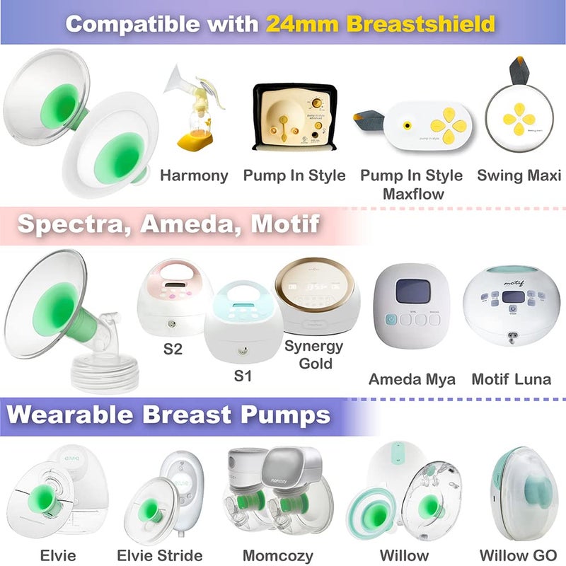 NENESUPPLY إدخالات فلانج 19 مم من نينسوبلاي الجيل الثاني متوافقة مع فلانج 24 مم من إلفي سترايد سبيكترا مومكوزي ويلو، تقليل 24 مم إلى 19 مم، ليست قطع مضخة إلفي الأصلية - Image 5