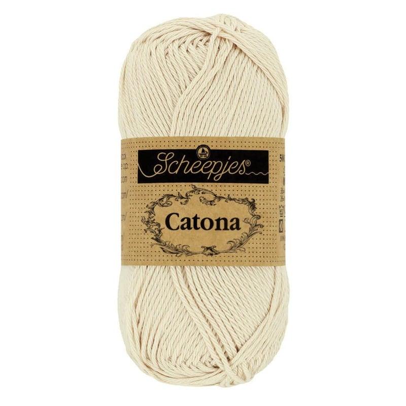 Scheepjes Catona 50 g 176 oz Single Skein Cotton Yarn Color 505 Linen Gray