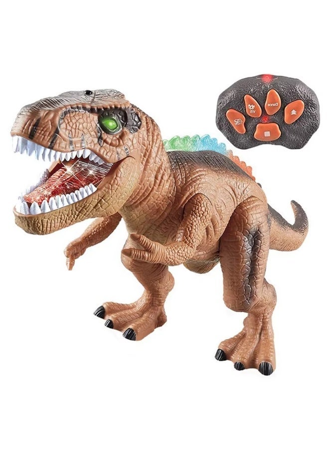 TOTOJOY 41cm Large Remote Control Dinosaur Toy for Kids – Hands-on Play Electric RC Walking Roaring T-Rex Robot with Lights, Sounds, Dancing Motion, 4-Channel Infrared Controller, Realistic Simulation Dinosaur Figure, Electronic Animal Screen-Free Toys for Boys & Girls Ages 5+ - Image 1