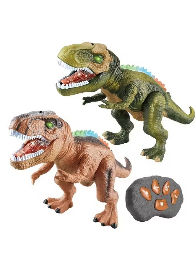 TOTOJOY 41cm Large Remote Control Dinosaur Toy for Kids – Hands-on Play Electric RC Walking Roaring T-Rex Robot with Lights, Sounds, Dancing Motion, 4-Channel Infrared Controller, Realistic Simulation Dinosaur Figure, Electronic Animal Screen-Free Toys for Boys & Girls Ages 5+ - Image 3