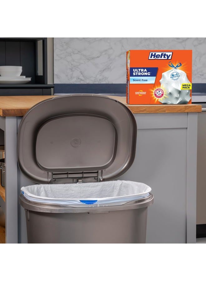 Hefty Ultra Strong Tall Kitchen Trash Bags, Unscented, 13 Gallon, (80 Count) - Image 2