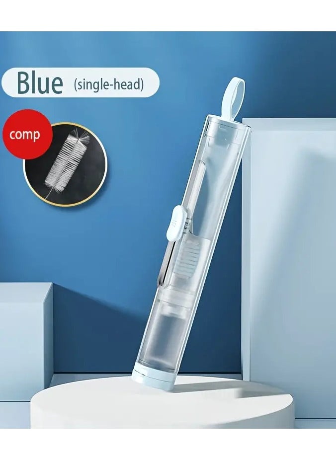 Goolsky 1pc Portable Travel Toothbrush Set, With Storage Case, Foldable Soft Bristle Toothbrush Set, Essential For Travel, Camping, And Business Trips  - Image 1