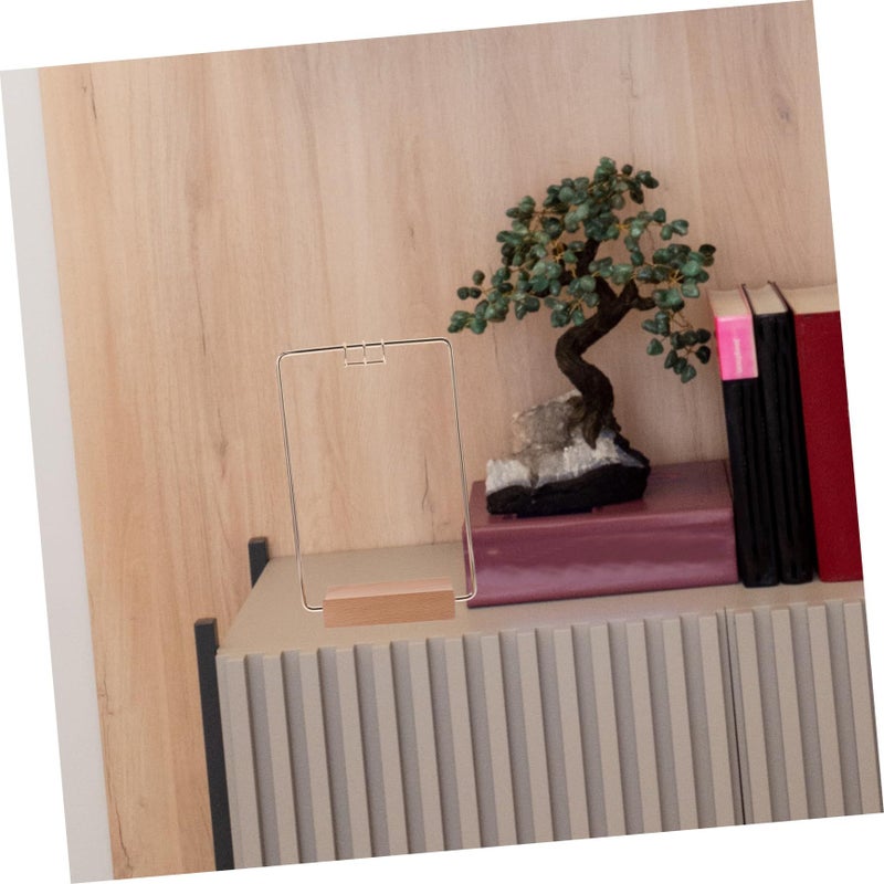Contemporary Black Desktop Calendar Holder Versatile Desk Decor Stand for Home Office - Image 5