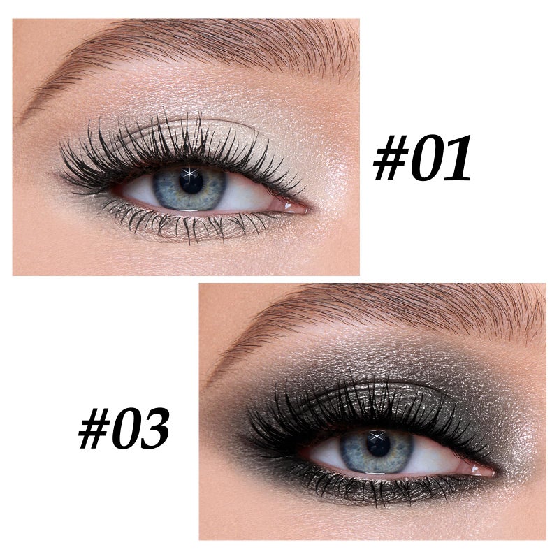 Boobeen Waterproof Eyeshadow Stick Shimmer Cream Eyeshadow Pen - Easy to Use Glitter Eye Makeup Kit (01# + 03#) - Image 2