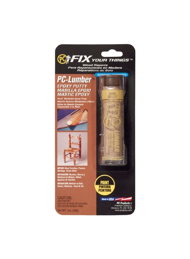 Protective Coating Wood Repair Epoxy Putty Lumber 1 oz 25574