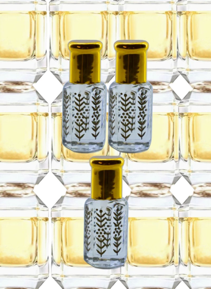 3 Pieces Paradiso Essential Oil For Women Original Clear 6 Ml