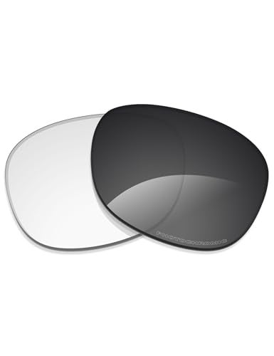 Alphax Adapt Grey Photochromic Nonpolarized Replacement Lenses for RayBan Meta Wayfarer RW4008 RW4012 53mm Gen 2 Sunglasses Glare Reduction Precision Cutting - Image 3