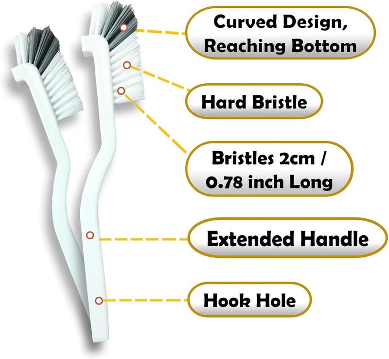 TCCO ENTERPRISE Cleaning Brush Set - Hard Bristle Crevice Cleaning Brush, Multifunctional Gap Scrub Brush, Home Essentials, Bathroom Cleaner Tools for Household Use, Kitchen, Window, Faucets, Toilet, Grout (11) - Image 4