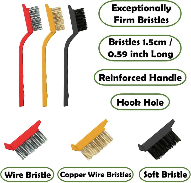 TCCO ENTERPRISE Cleaning Brush Set - Hard Bristle Crevice Cleaning Brush, Multifunctional Gap Scrub Brush, Home Essentials, Bathroom Cleaner Tools for Household Use, Kitchen, Window, Faucets, Toilet, Grout (11) - Image 5
