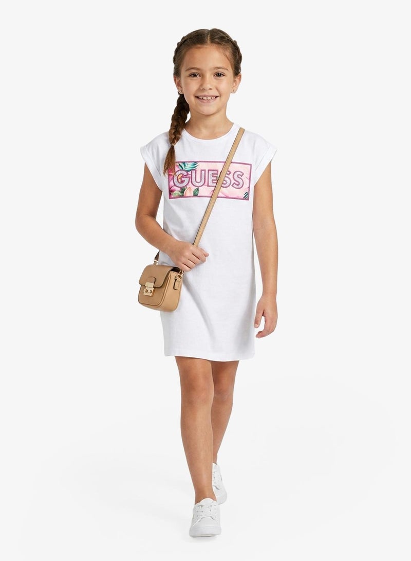 GUESS Youth Graphic Sleeveless Mini Dress - Image 4