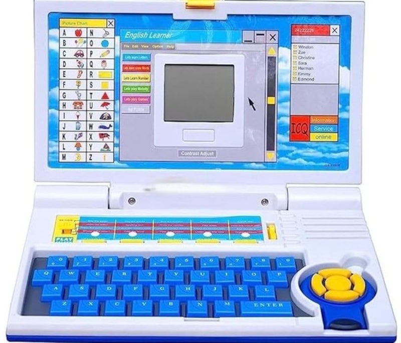 Braintastic English Learner Kids Laptop with Mouse Control, 20 Activities for Learn & Play for 3+ Year Old (Laptop with Mouse) - Image 1