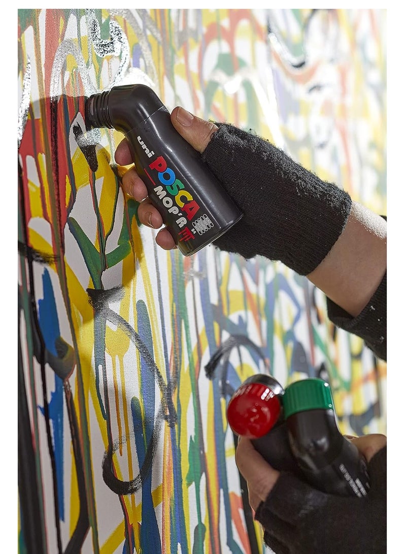 Posca MOP’R PCM-22 Multi Surface Permanent Paint Marker, XXL Round Tip 3-19 mm, Box of 4 White - Image 2