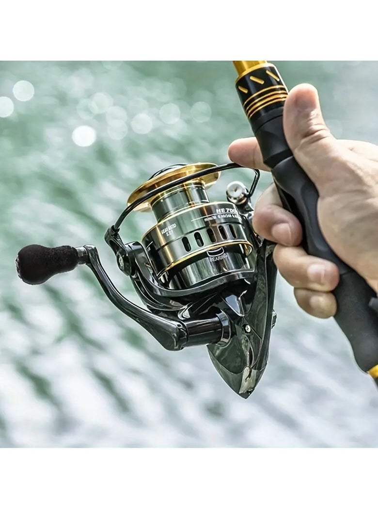 Gonice 1pc 7000 Series 5.2:1 Gear Ratio 7+1 BB Spinning Reel, Stainless Steel Fishing Reel With 22Lb/9.98kg Drag For Freshwater Saltwater  - Image 3