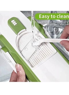 RAQTA Slicer 5 in 1 Vegetable Chopper Food Potato Cutter, Strips Julienne Dicer Adjustable Thickness 0.1-8 mm Kitchen Chopping Artifact Fast Meal Prep  - Image 3