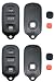 AYGUCEKE Keyless Entry Replacement Key Fob Cover Case fit for Toyota 19992009 4 Runner 20012008 Sequoia Key Fob Shell - Image 2