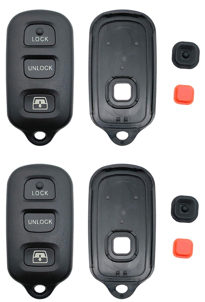 AYGUCEKE Keyless Entry Replacement Key Fob Cover Case fit for Toyota 19992009 4 Runner 20012008 Sequoia Key Fob Shell - Image 3