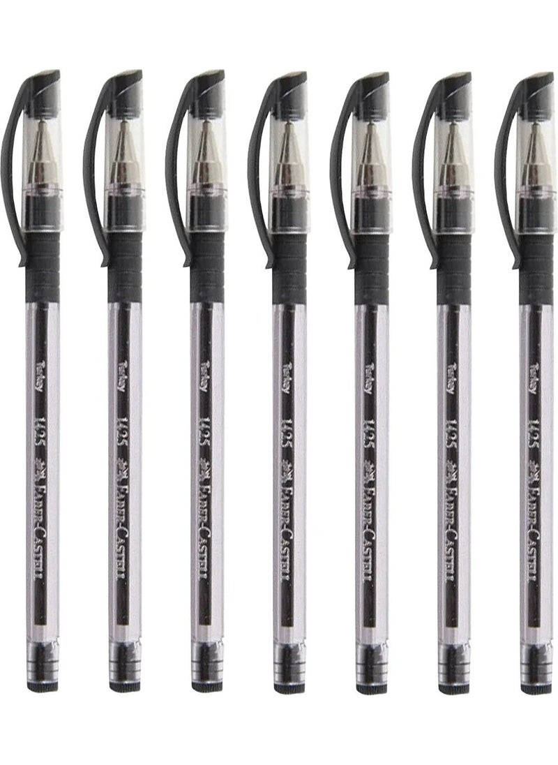 Faber - 1425 Black Needle Ballpoint Pen 7 Pack - Image 1