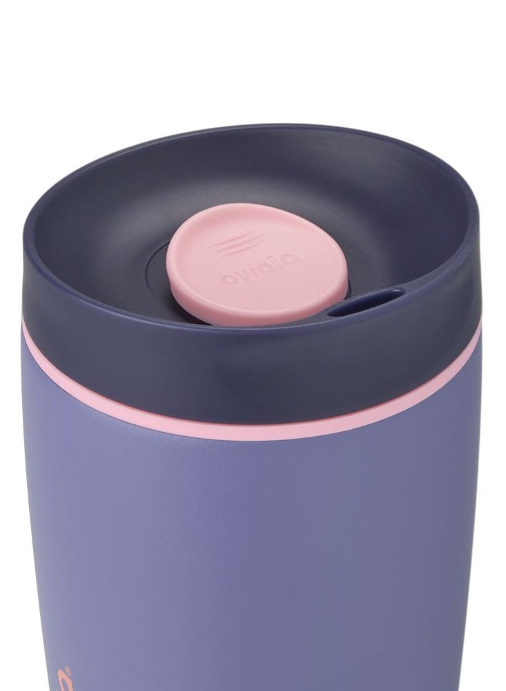 ملساء انزلاقي عازل للقهوة الفولاذية غير القابلة للصدأ، كوب قهوة مثلج قابل لإعادة الاستخدام، كوب سفر للقهوة الساخنة، BPA Free 12 أونصة - Image 2