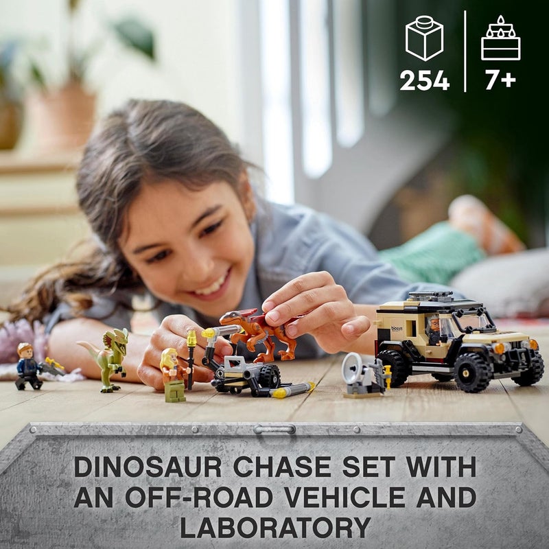 LEGO Jurassic World Pyroraptor & Dilophosaurus Transport 76951 Building Kit; Fun Toy for Creative Kids Aged 7 and Up, Ramadan Gift Idea for Boys and Girls (254 Pieces) - Image 2