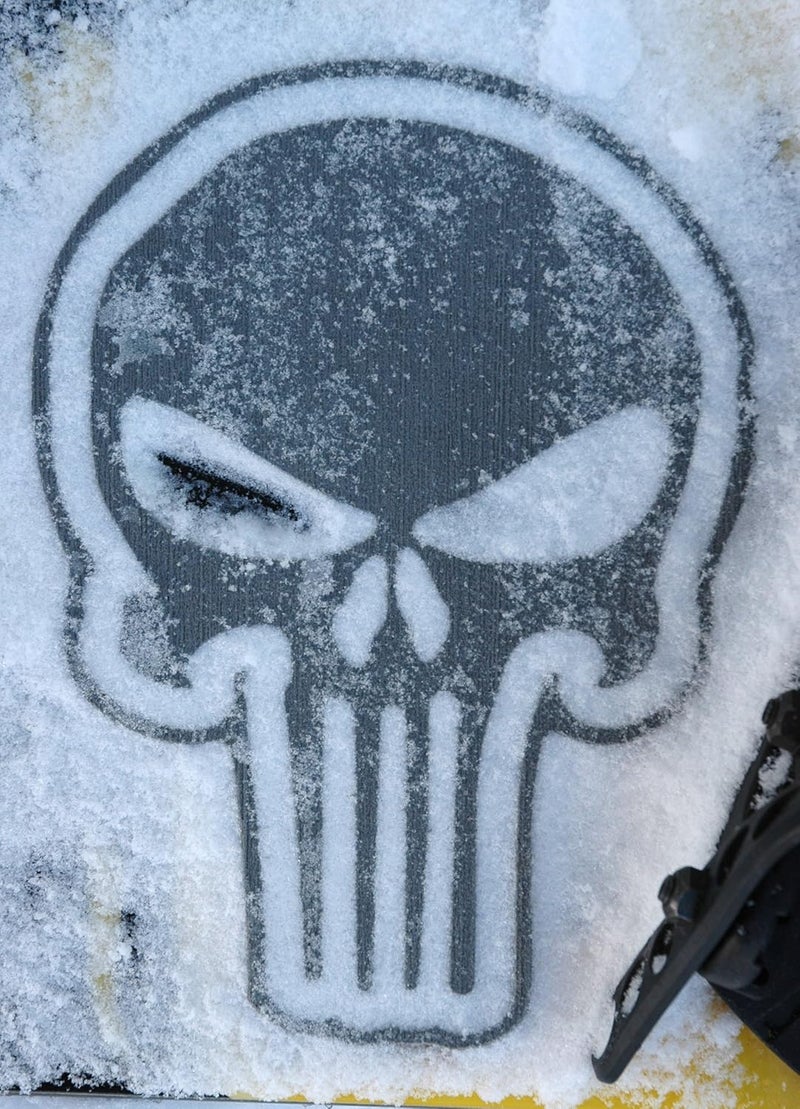 Toejamr Snowboard Stomp Pad - Sniper Skull - Gray - Image 3