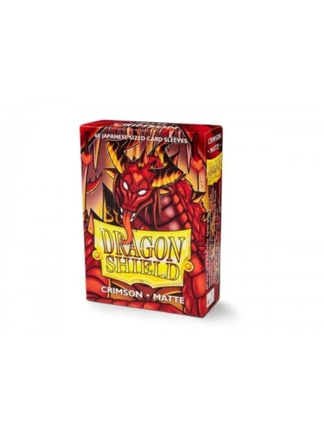 Arcane Tinmen أركين تينمن ApS دراجون شيلد أكمام بحجم ياباني مات كرمزي 60CT - Image 1
