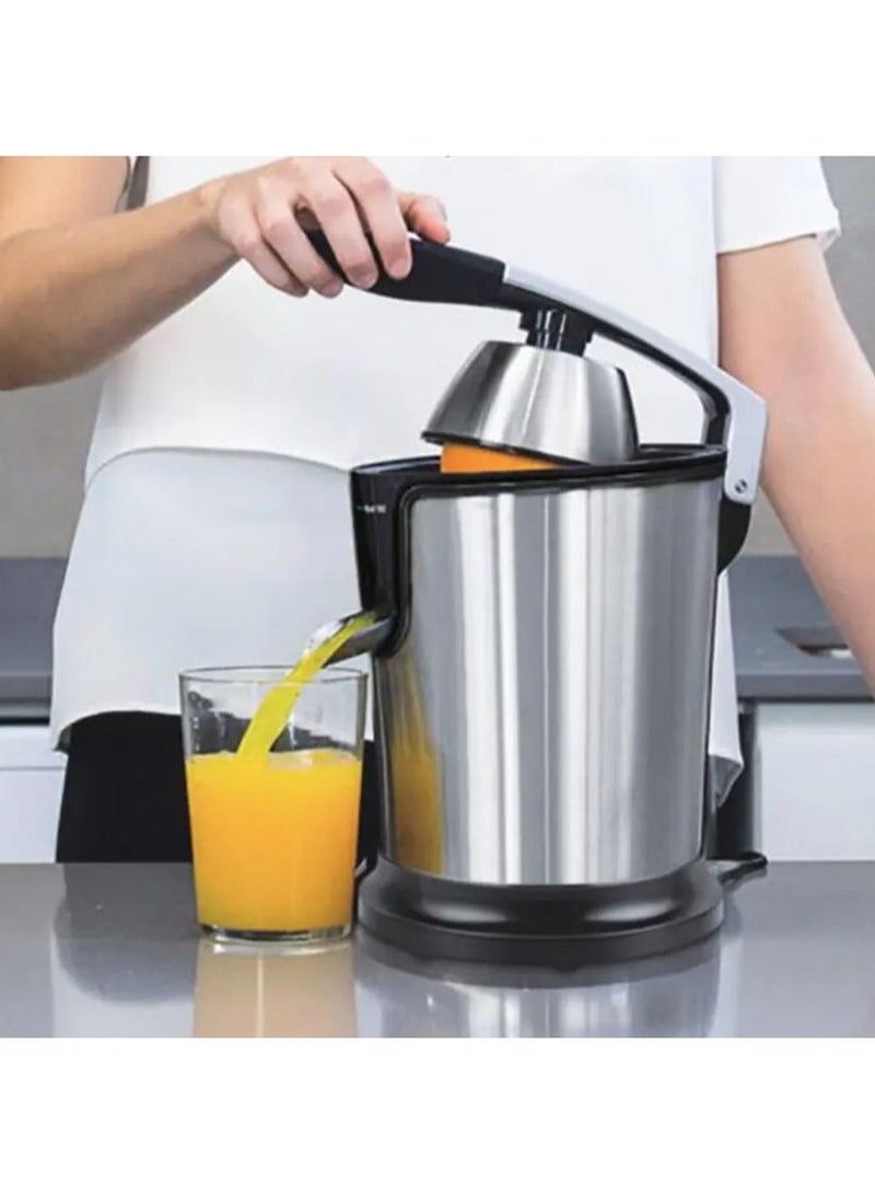 Nova Electric Citrus Juicer Squeezer, for Orange, Lemon, Grapefruit, Stainless Steel Power Soft Grip Handle and Cone Lid for Easy Use - Image 3