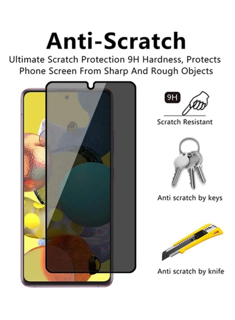 TIGER Galaxy A53 5G Front Screen Privacy Protector – Anti-Spy Tempered Glass Film with 9H Hardness, Scratch Resistant, Bubble-Free, Sensitive Touch, Privacy Shield - Image 3
