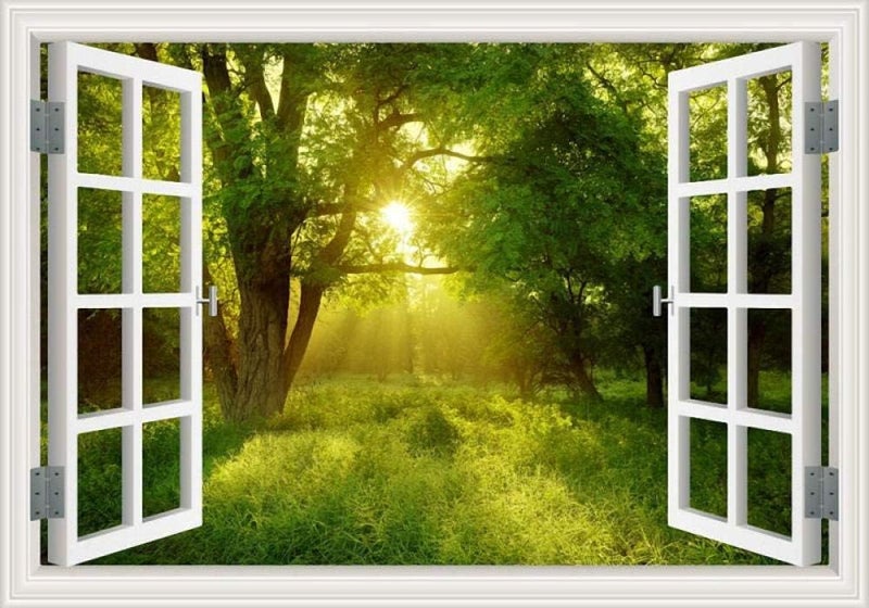 BPA® Forest Scenery 3D Effect Wall Sticker - Image 2
