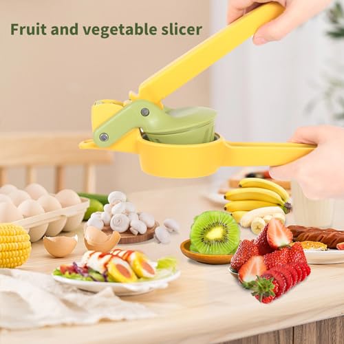 Dokpod Fruit & Vegetable Slicer Stainless Steel Strawberry Slicer, Banana Kiwi Cutter Mushroom Slicers Egg Slicers Vegetable Cutters Multifunctional Fresh Platter Making - Image 2