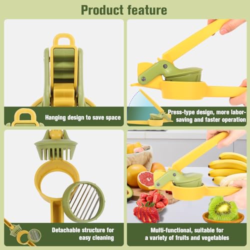 Dokpod Fruit & Vegetable Slicer Stainless Steel Strawberry Slicer, Banana Kiwi Cutter Mushroom Slicers Egg Slicers Vegetable Cutters Multifunctional Fresh Platter Making - Image 5