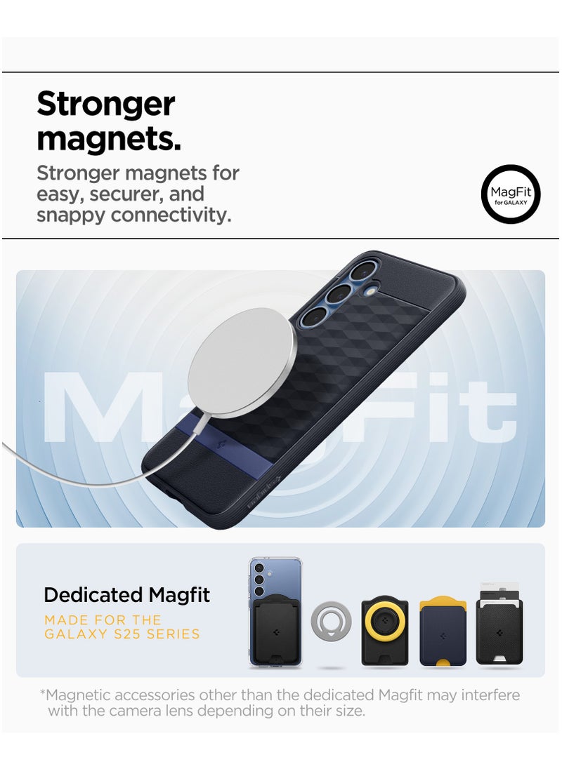 Spigen Parallax MagFit for Samsung Galaxy S25 MagSafe Case Cover Mil Grade - Navy Violet  - Image 4