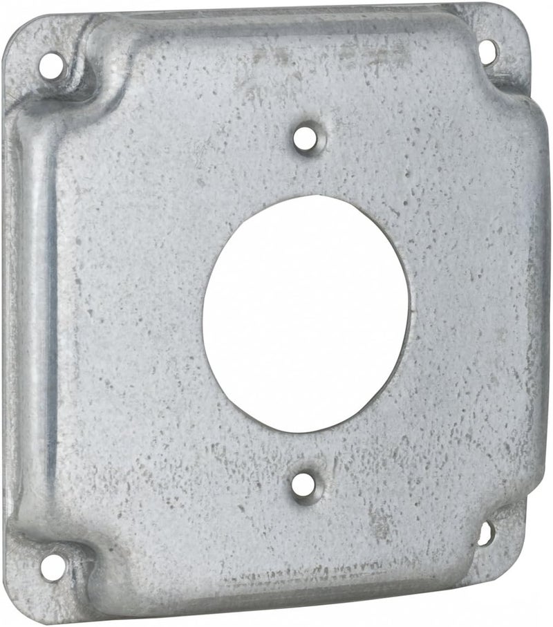 RACO Hubbell- 812C 20A Receptacle 1.594-Inch Diameter 4-Inch Square Exposed Work Cover (Pack of 2) - Image 2