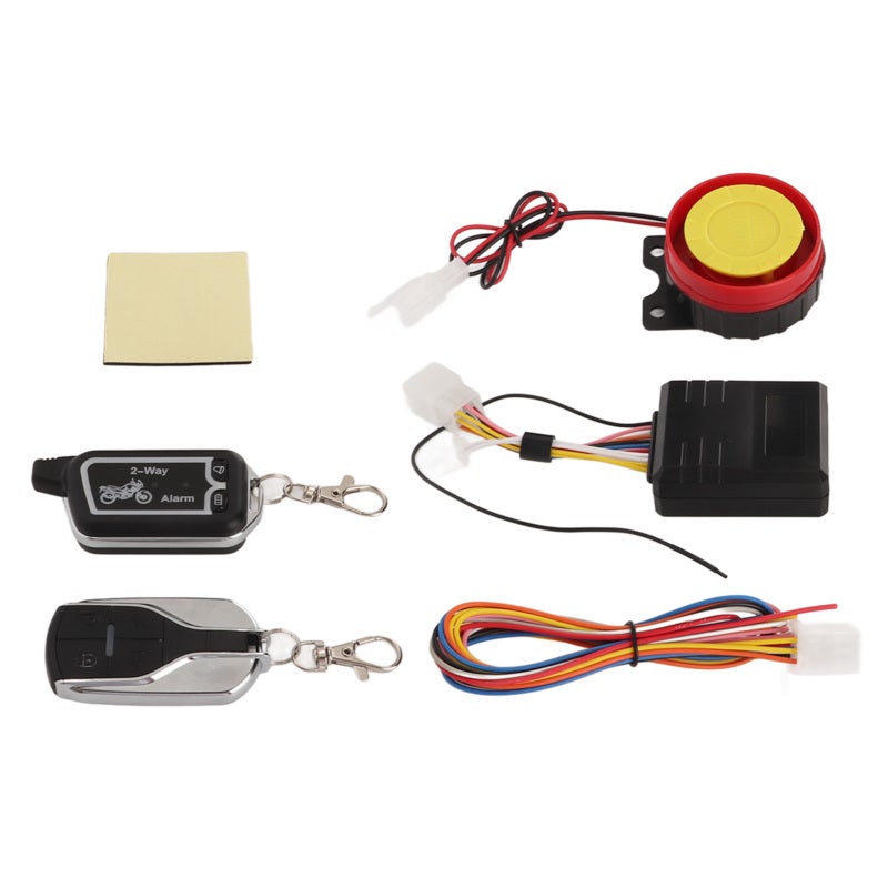 Two Way Motorcycle Alarm System: Bidirectional Vibration & Sound Alert - LCD Remote Control With Anti Theft, Remote Start, Vehicle Search for Motorcycle Owners - Image 2